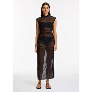 JETSET LURE MESH DRESS - BLACK Size US 6 NEW